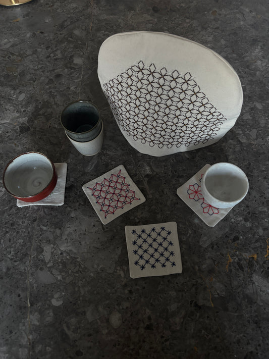 Tehætte & 4 coasters